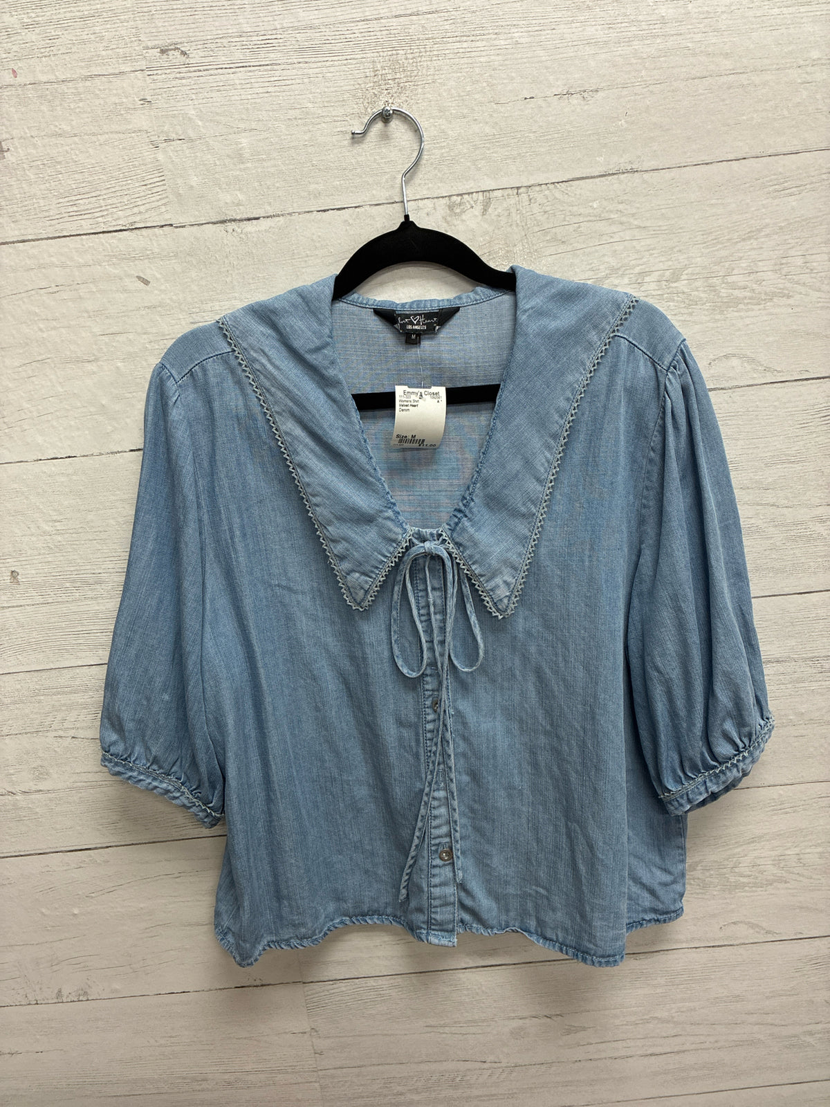 Size M Velvet Heart Denim Womens Shirt