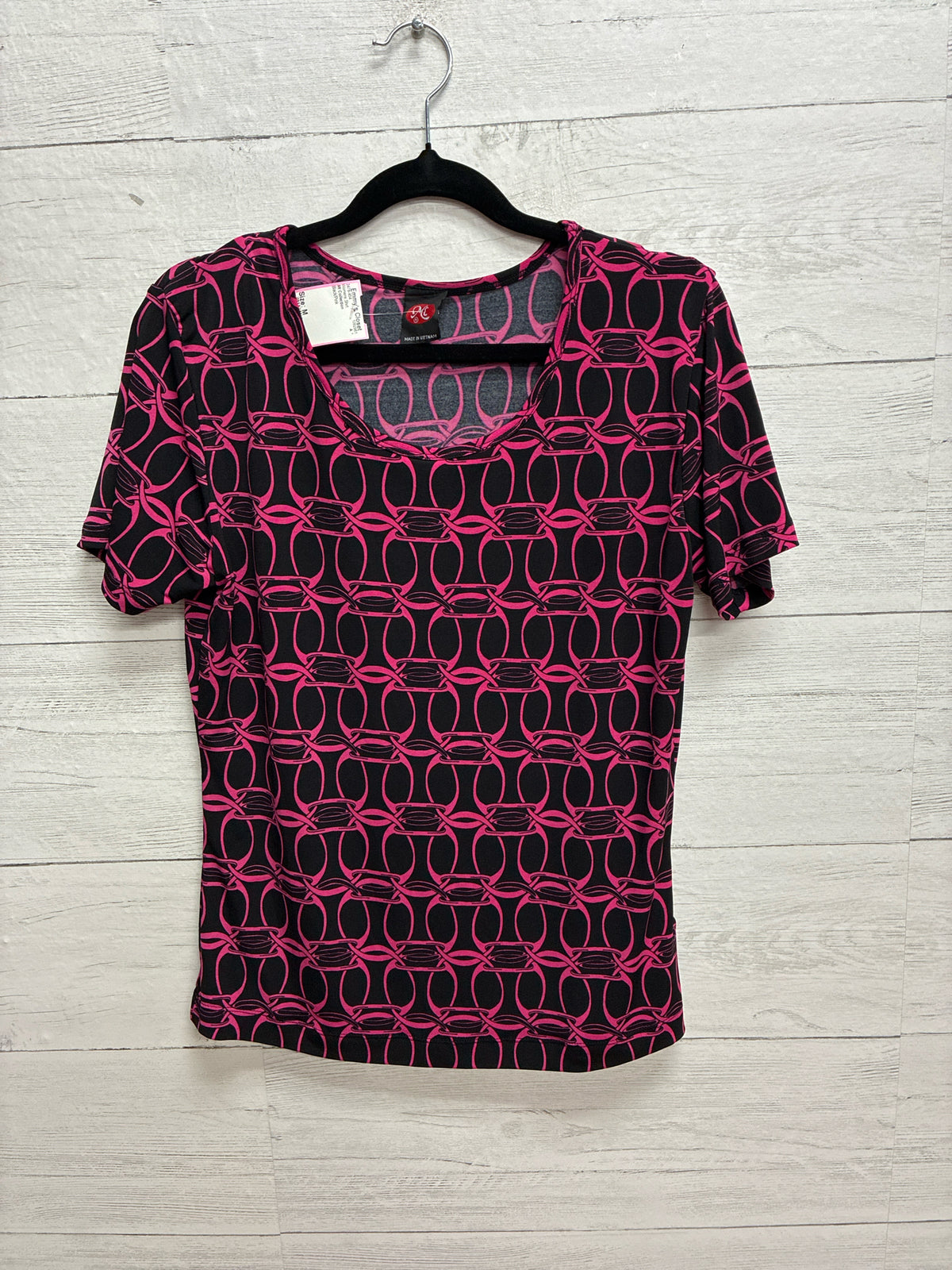 Size M Mt Collection Black/Pink Womens Shirt