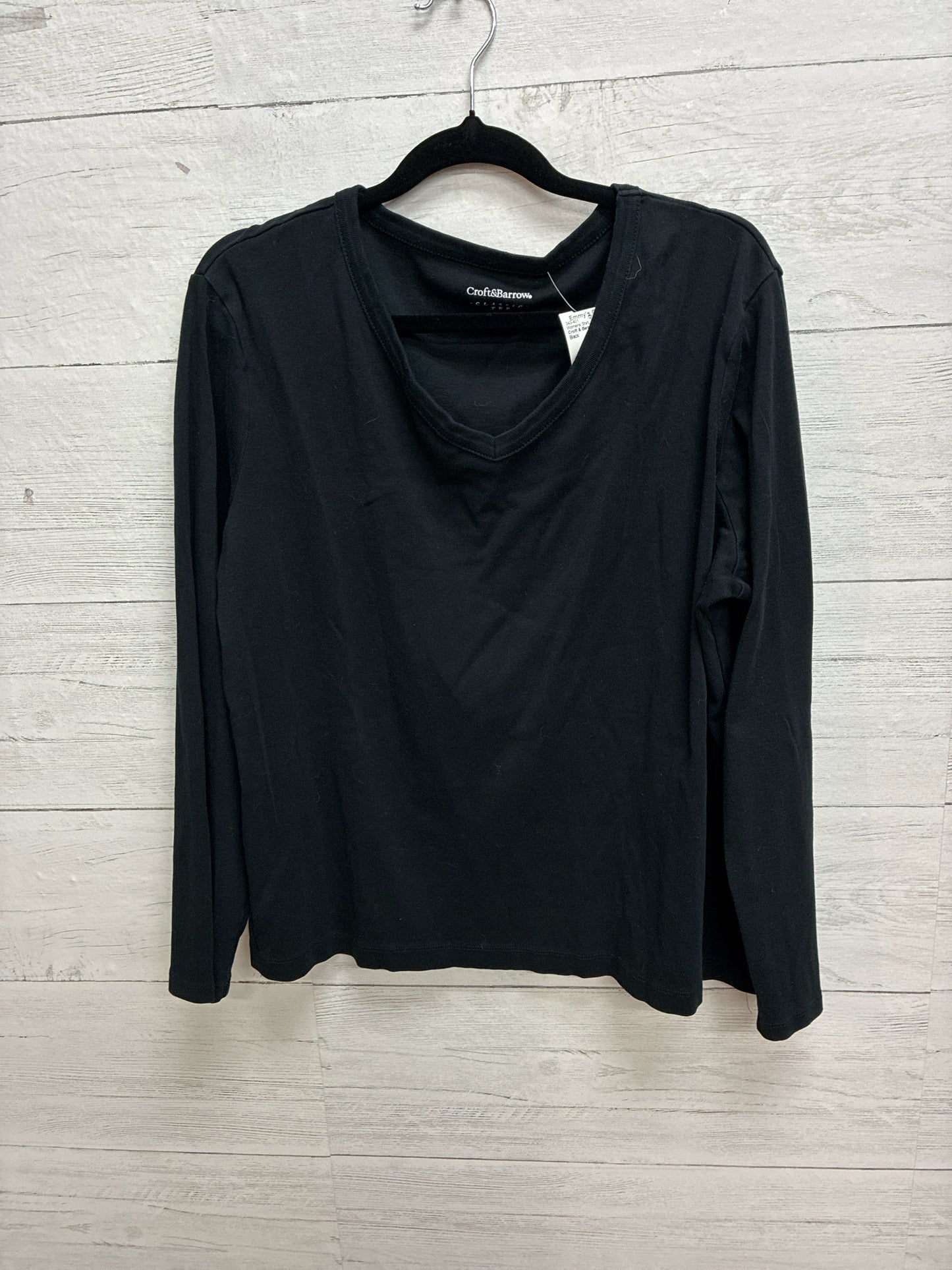 Size XXL Croft & Barrow Black Womens Shirt