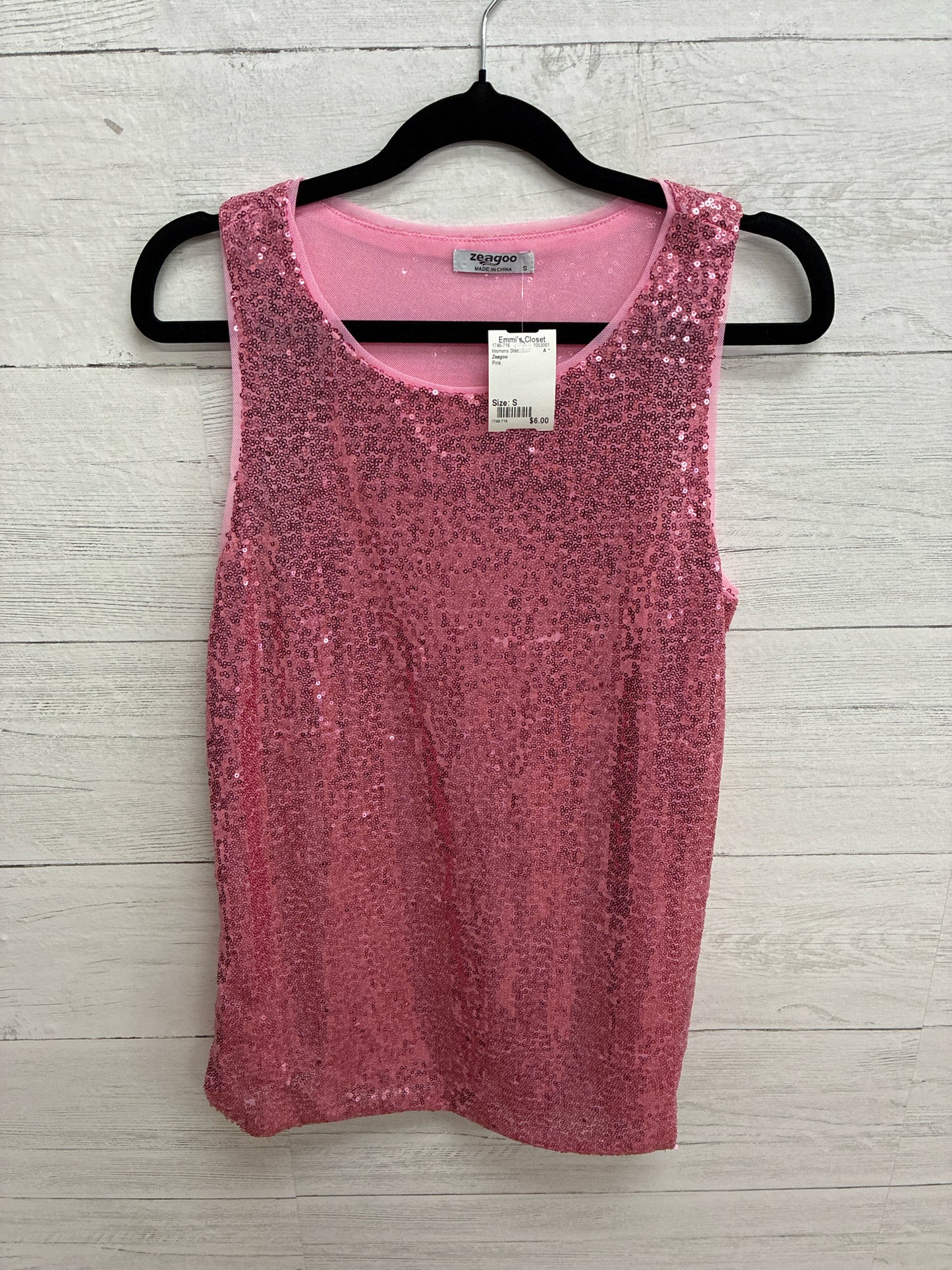 Size S Zeagoo Pink Womens Shirt