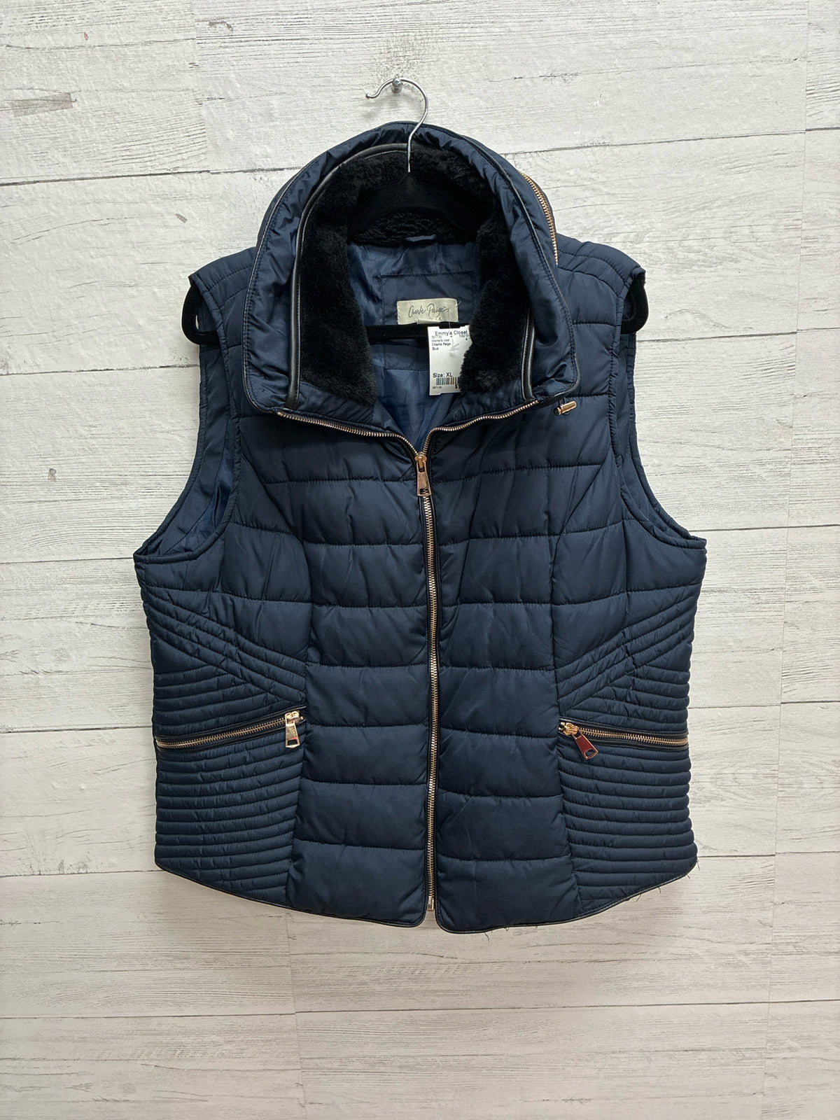 Size XL Charlie Paige Blue Womens Vest