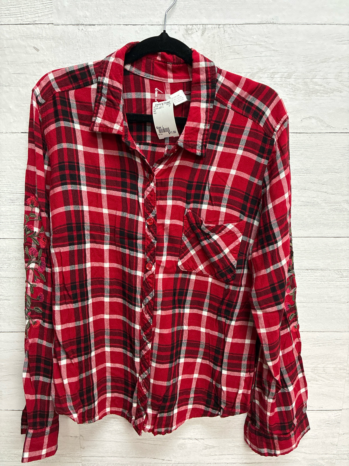 Size L N/A Red Womens Shirt