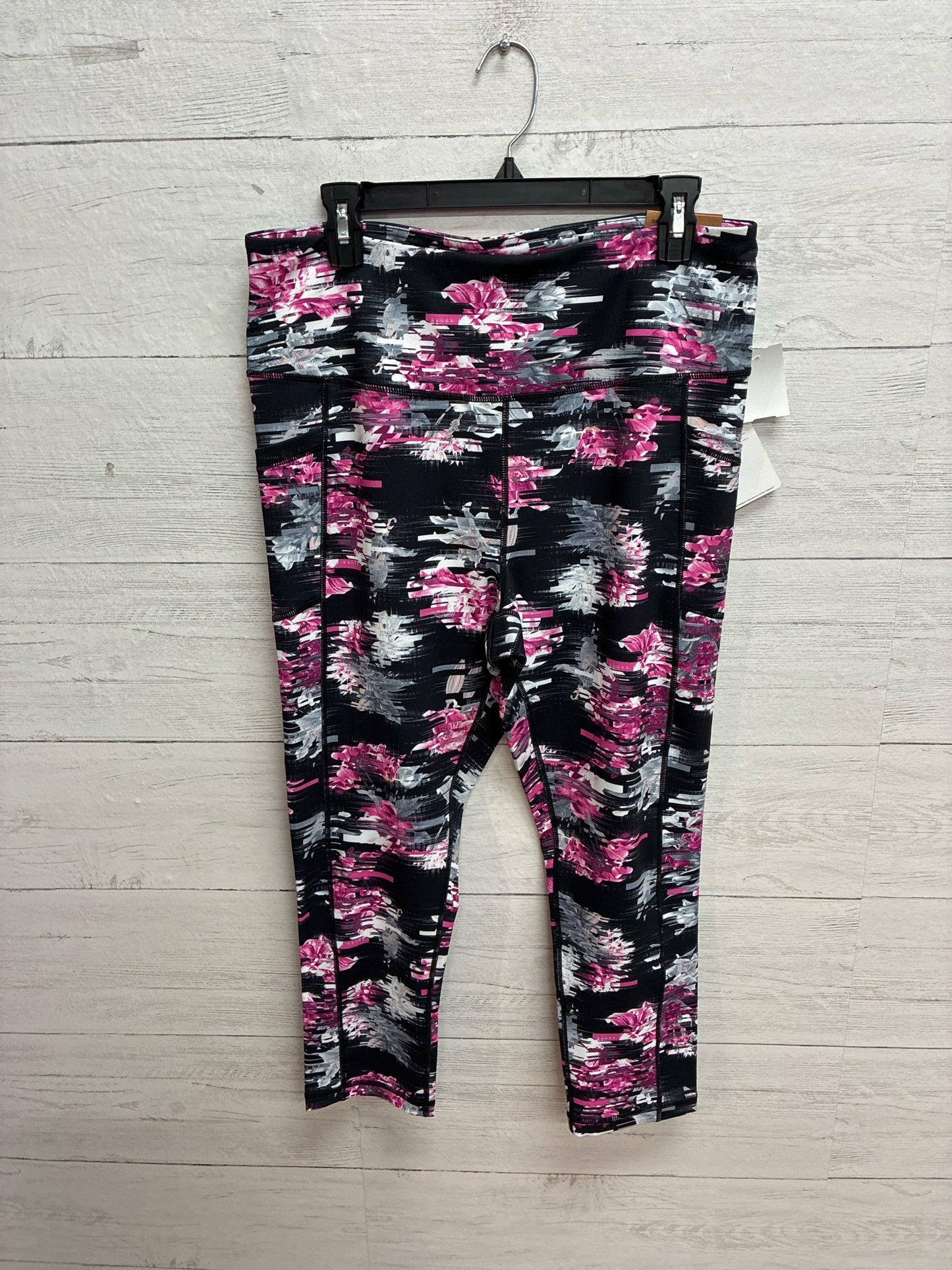 Size XL Reebok Pink/Black Womens Leggings