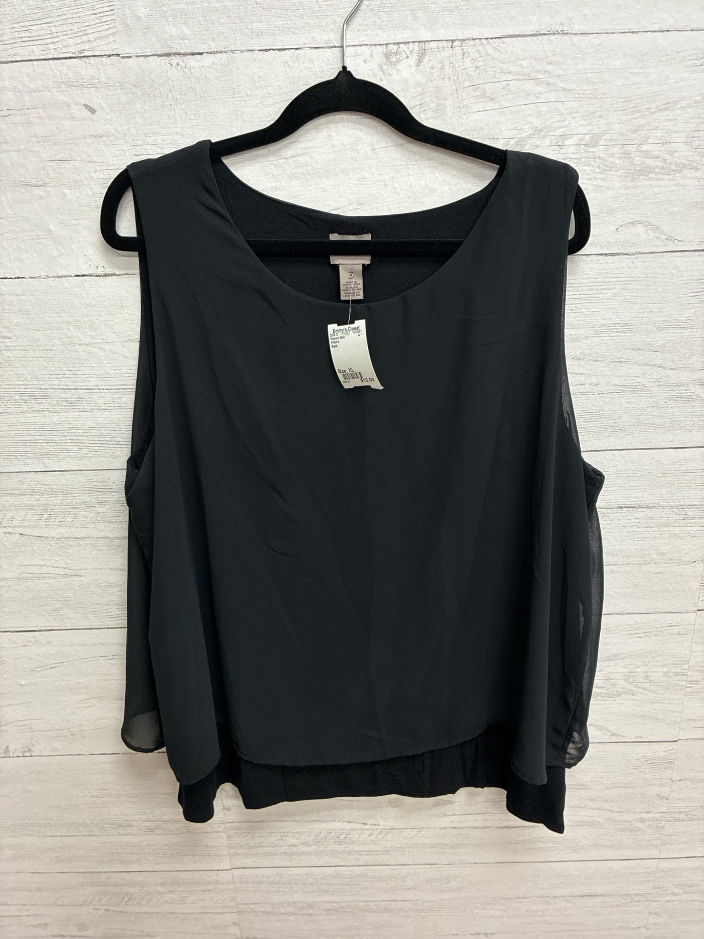 Size XL Chico's Black Womens Shirt