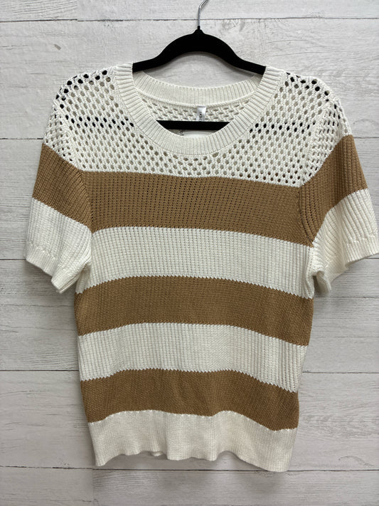 Size S Dokotoo WHITE/TAN Womens Shirt