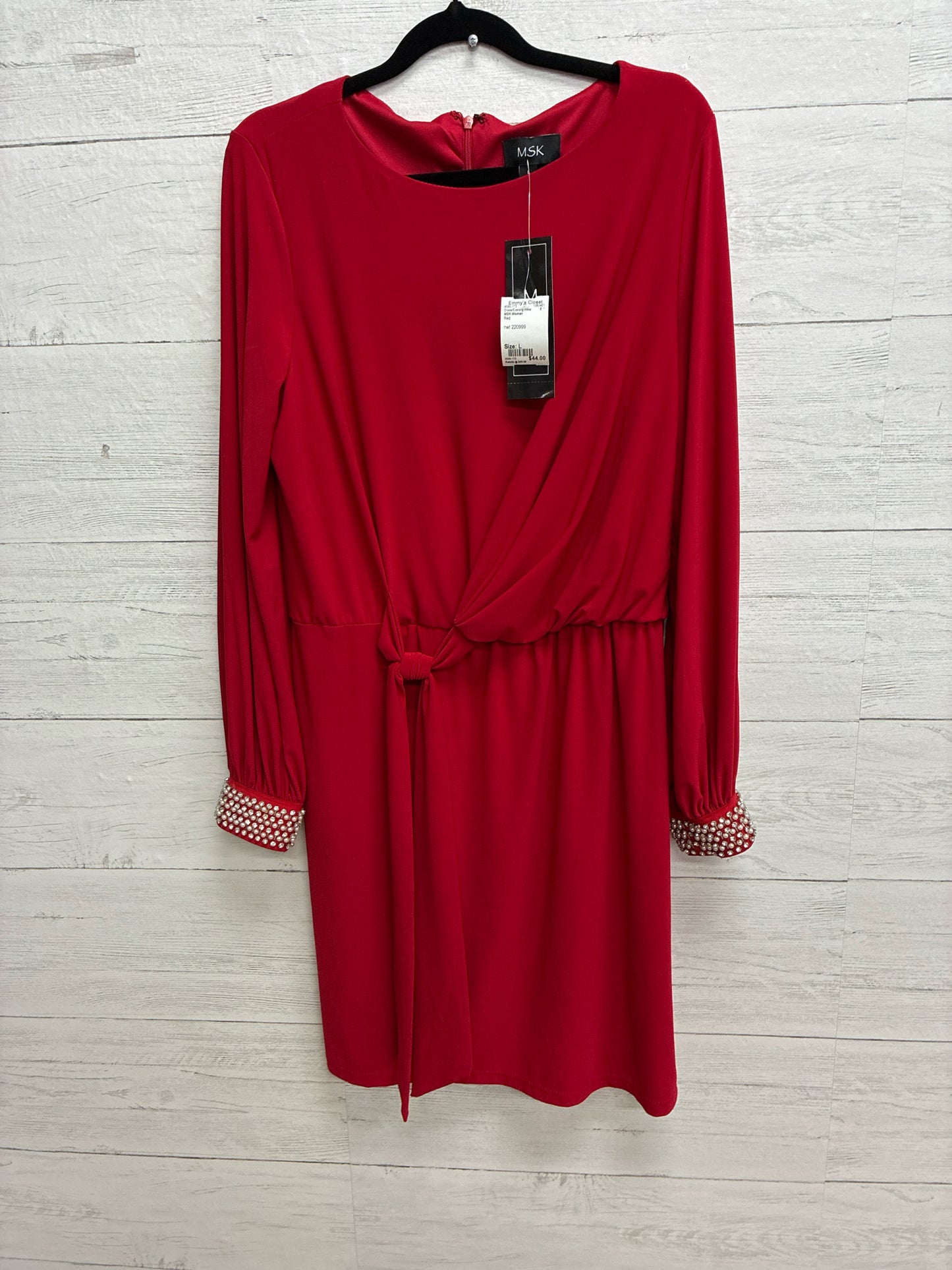 Size L MSK Women Red Dress/Evening Wear