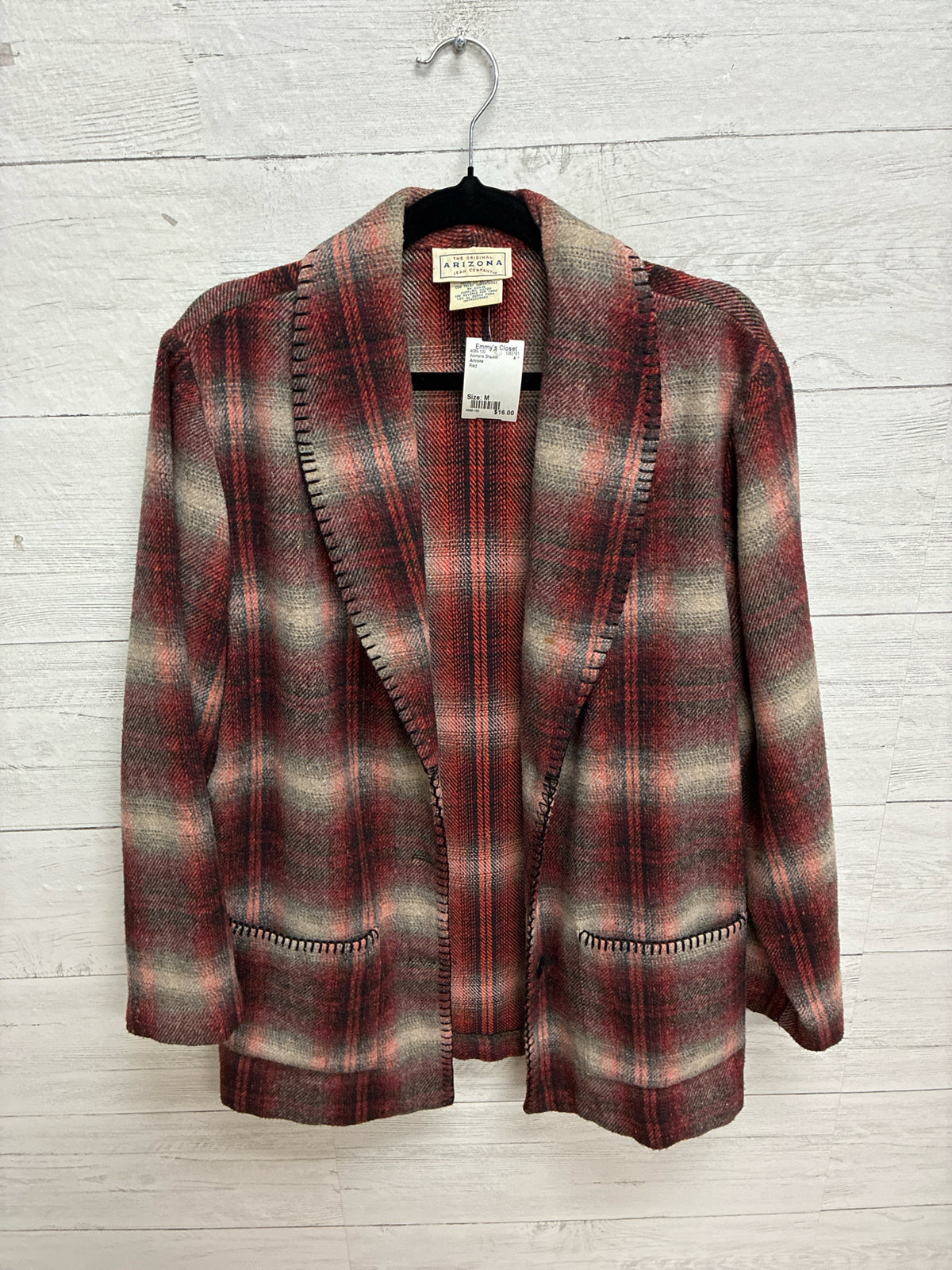 Size M Arizona Red Womens Shacket