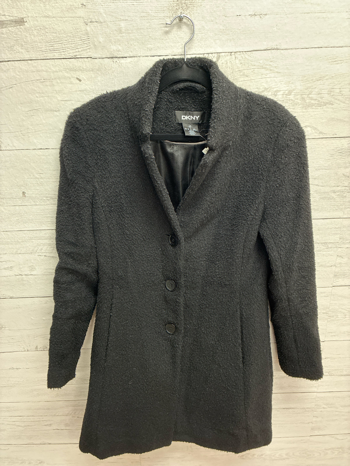 Size 0 DKNY Black Womens Coat