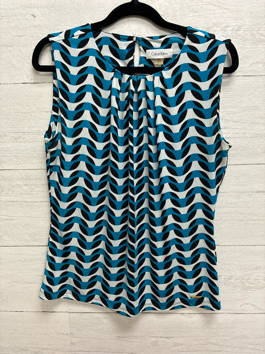 Size S Calvin Klein black/blue/white Womens Shirt