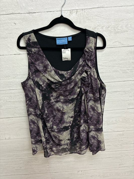 Size XL Simply Vera Purple/Black Womens Shirt