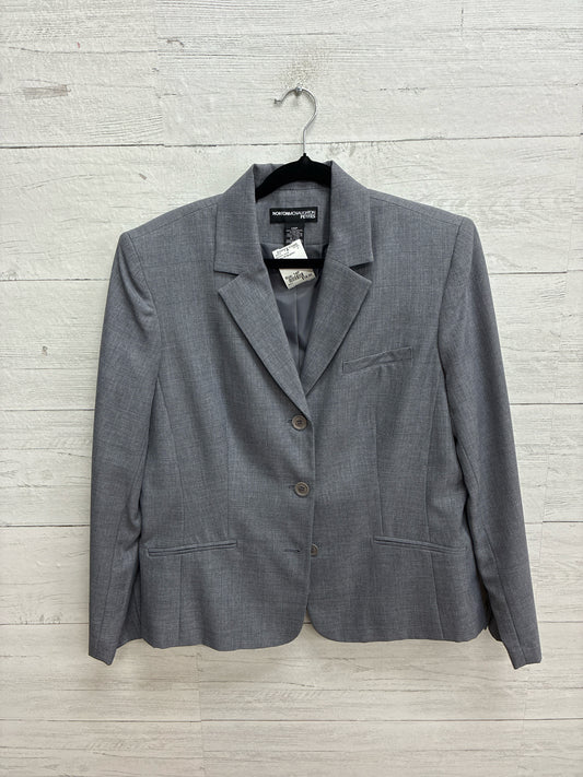 Size 14P Norton McNaughton Gray Womens Jacket