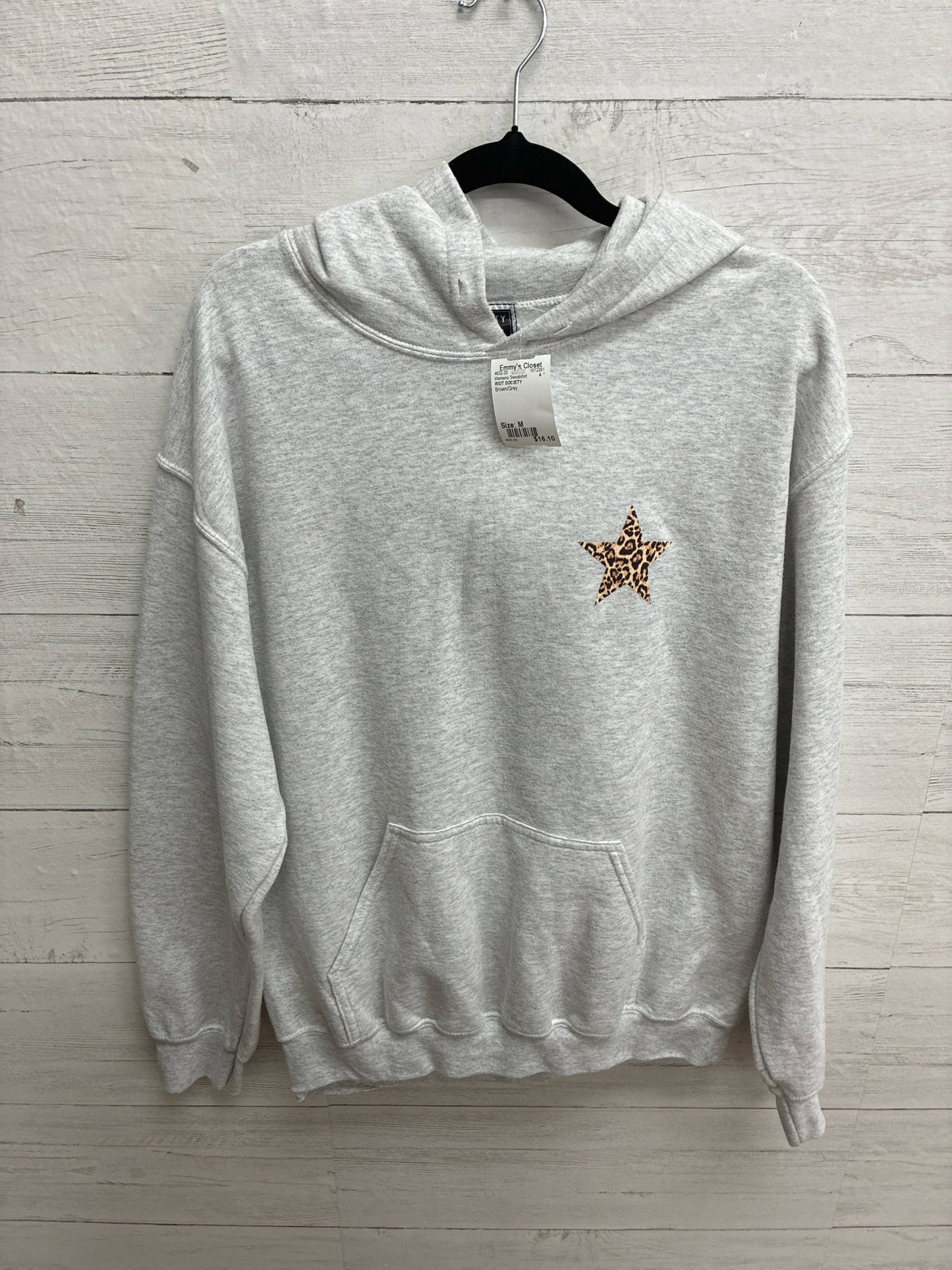 Size M RIOT SOCIETY Brown/Grey Womens Sweatshirt