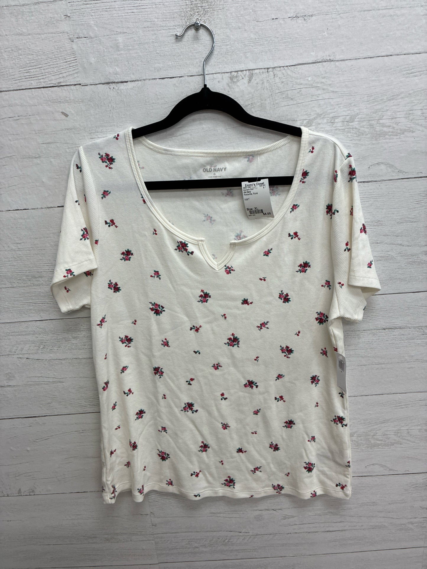 Size XL Old Navy Pink/white Womens Shirt