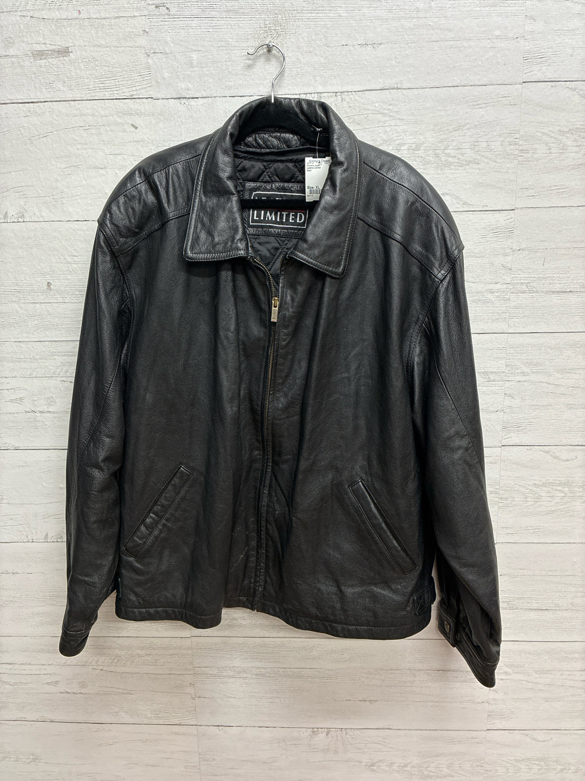 Size XL Leather Limited Black Womens Jacket