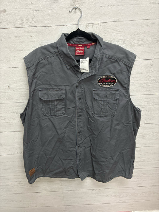 Size 2xl Indian Motorcycles Grey Mens Vest