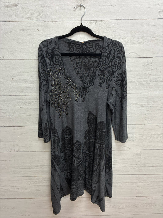 Size XL Emma Rose Grey/black Dress/Evening Wear