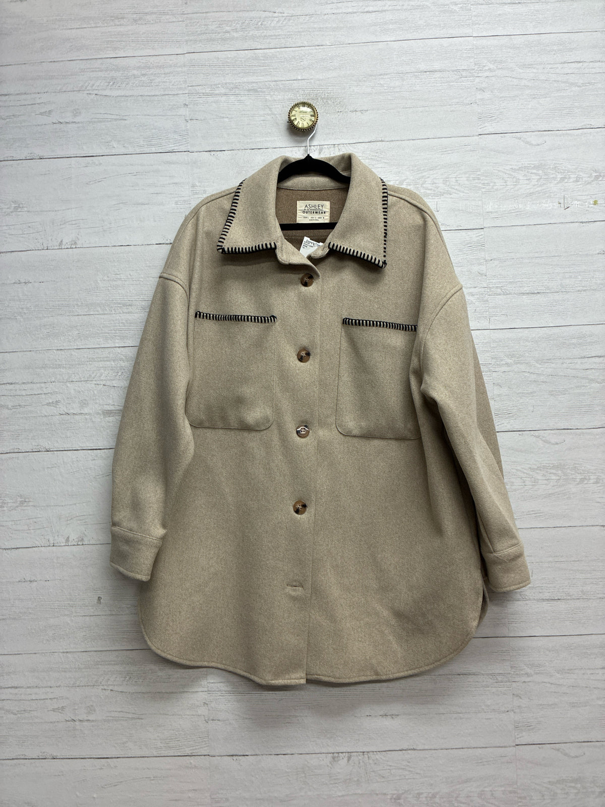 Size L Ashley Tan Womens Jacket