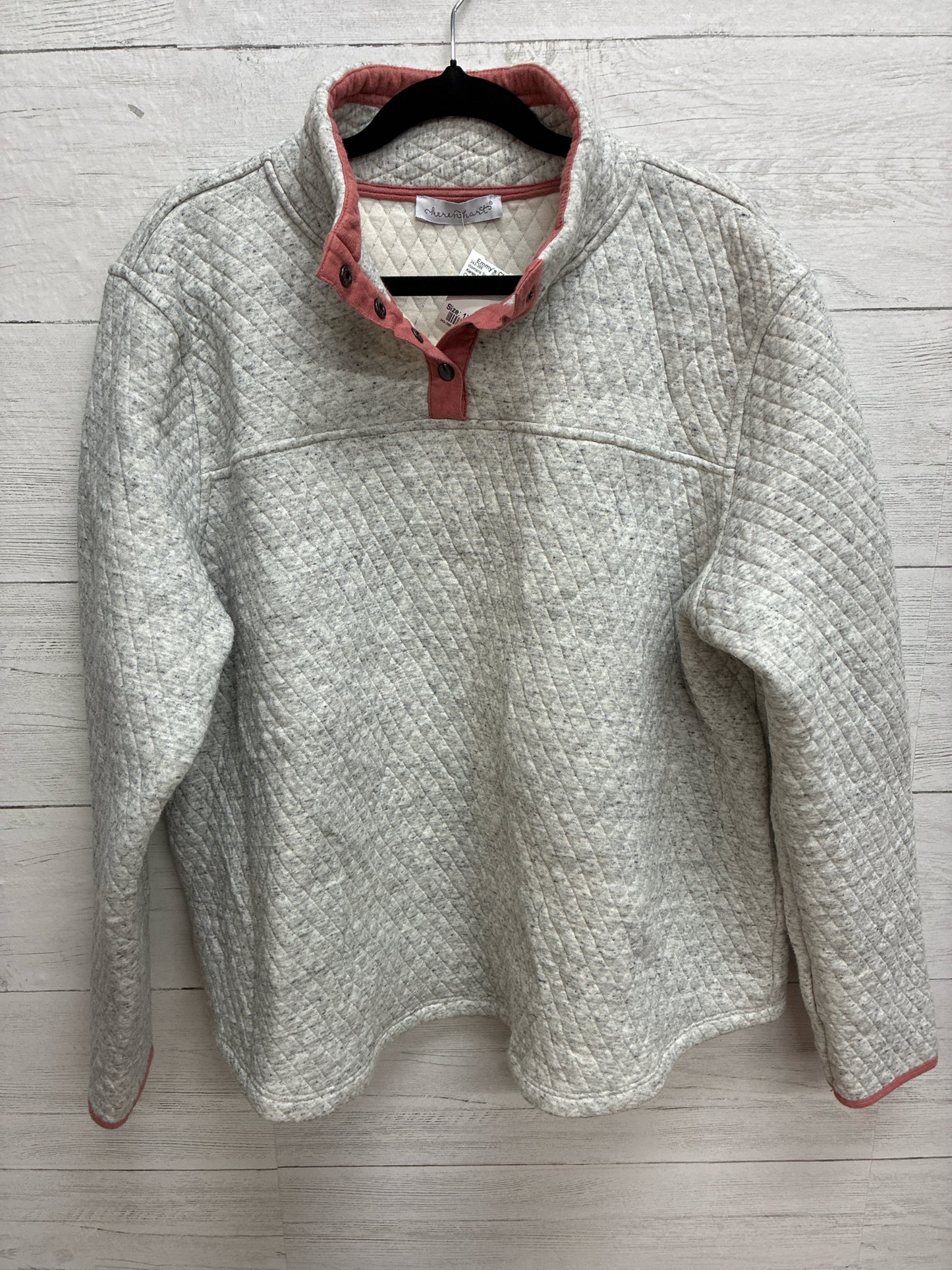 Size 1X Keren Hart Cream Womens Sweatshirt