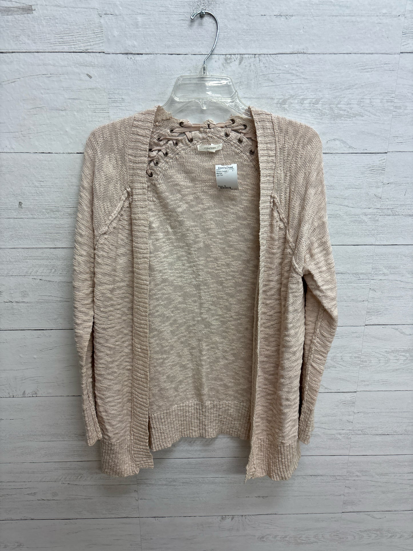 Size S Maurices Light Pink Womens Cardigan