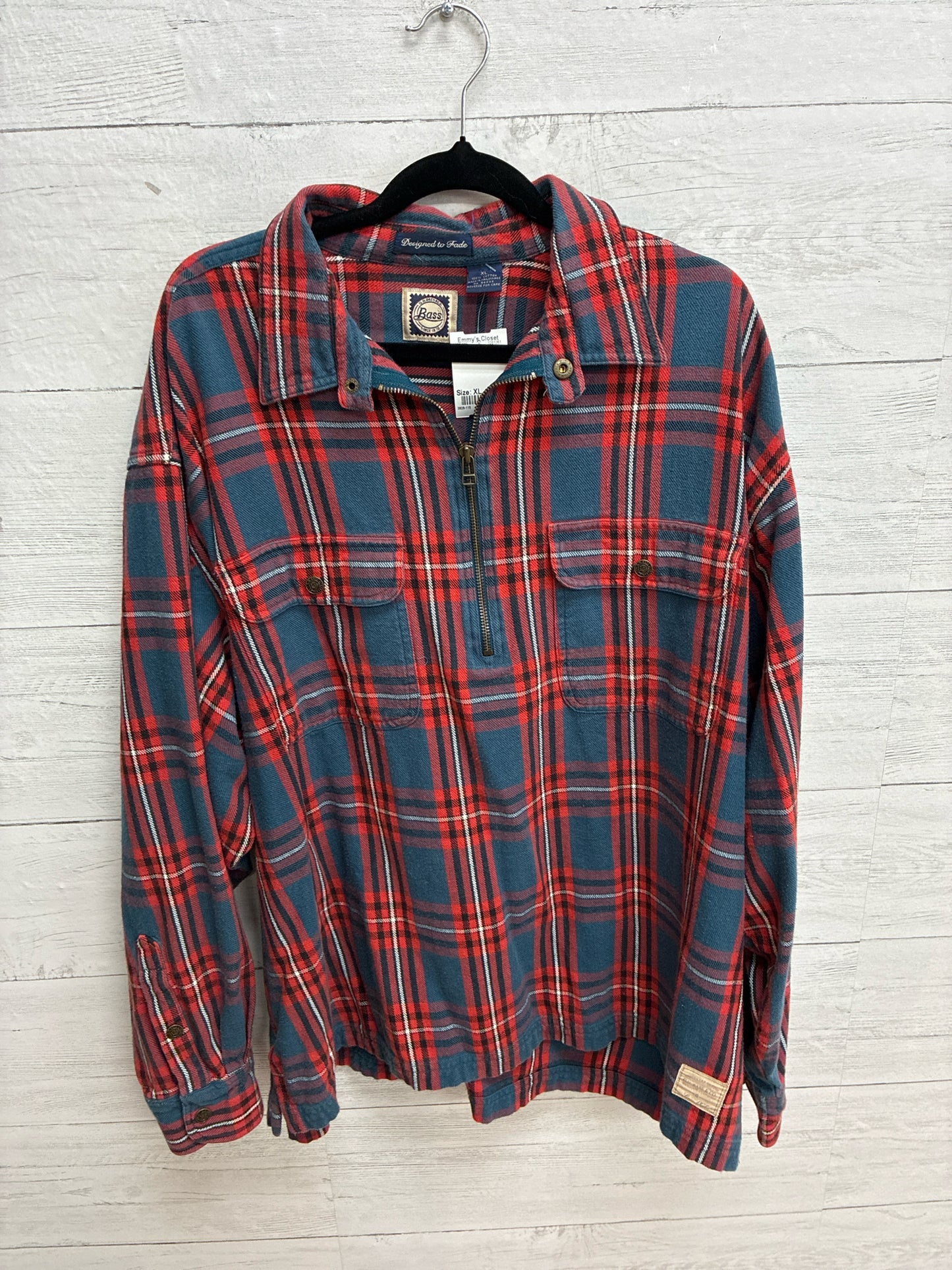 Size XL Bass blue/red Womens Shirt