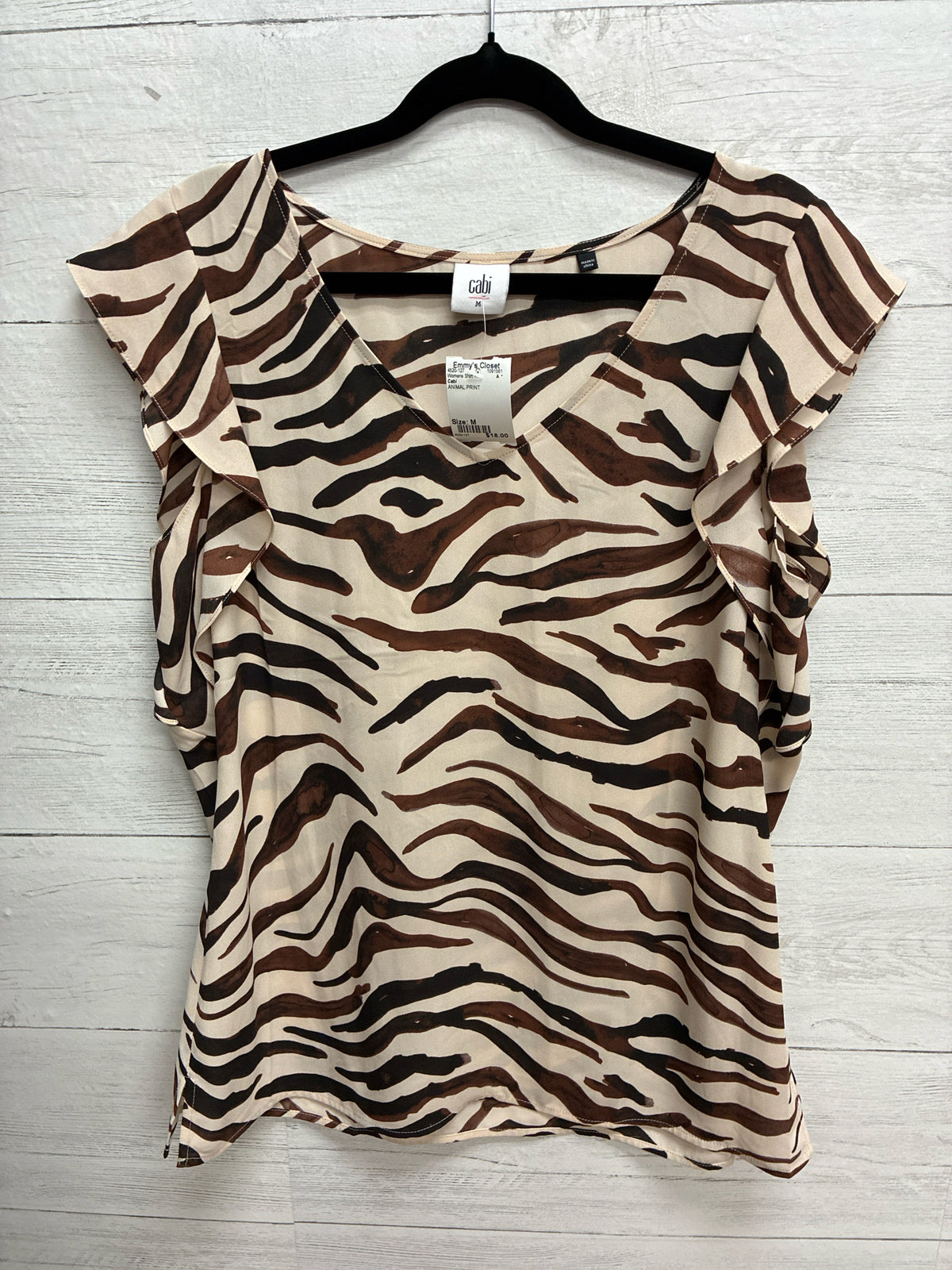 Size M Cabi ANIMAL PRINT Womens Shirt