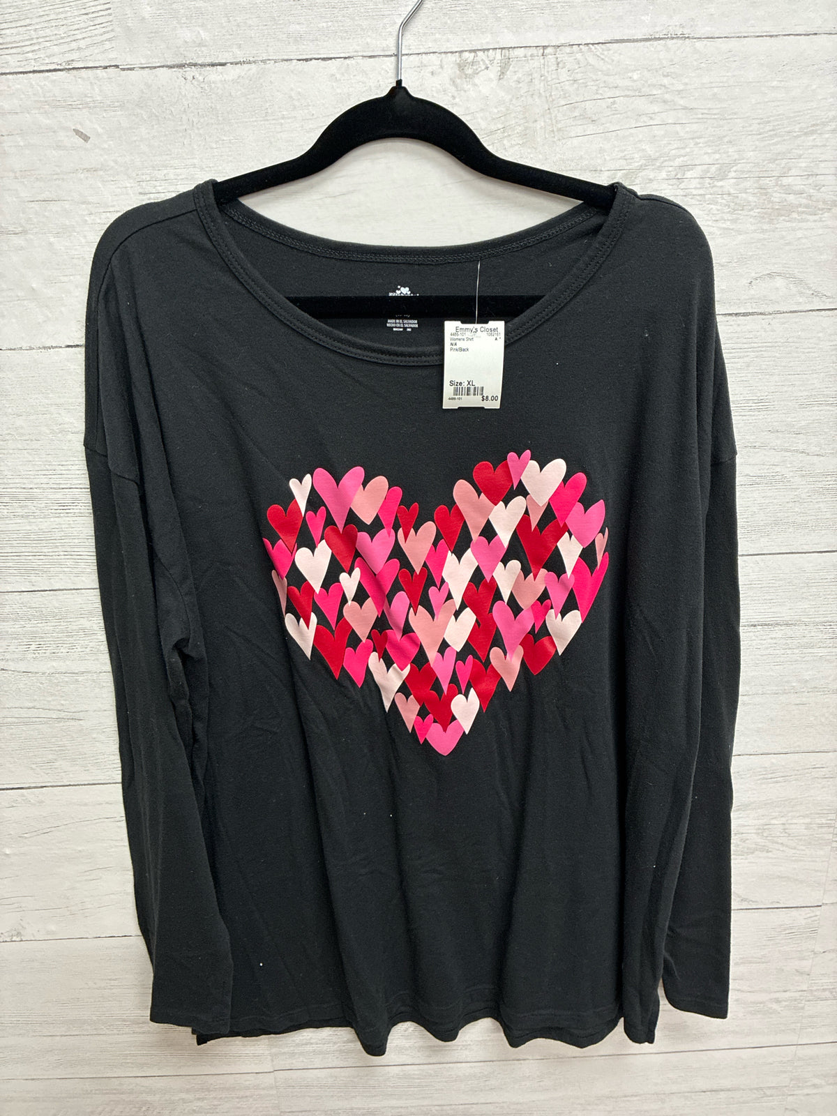 Size XL N/A Pink/Black Womens Shirt