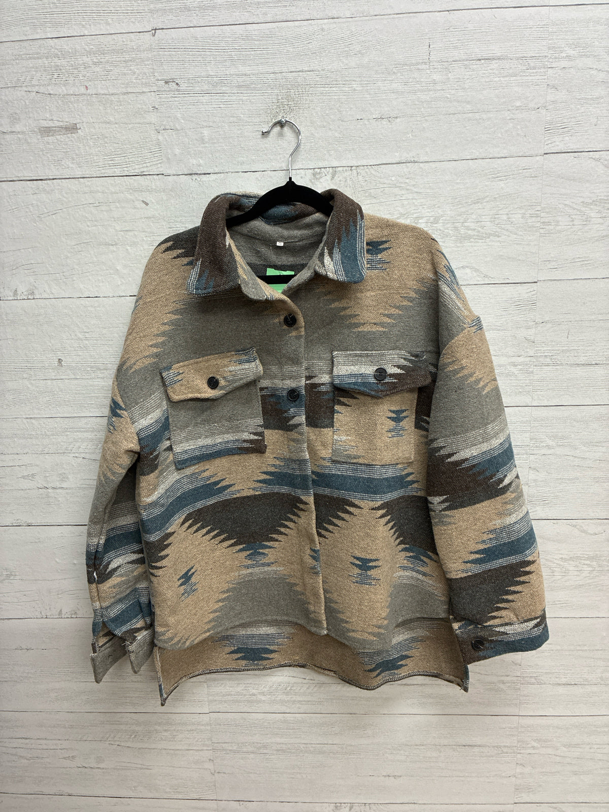 Size S Blue/Beige Womens Jacket