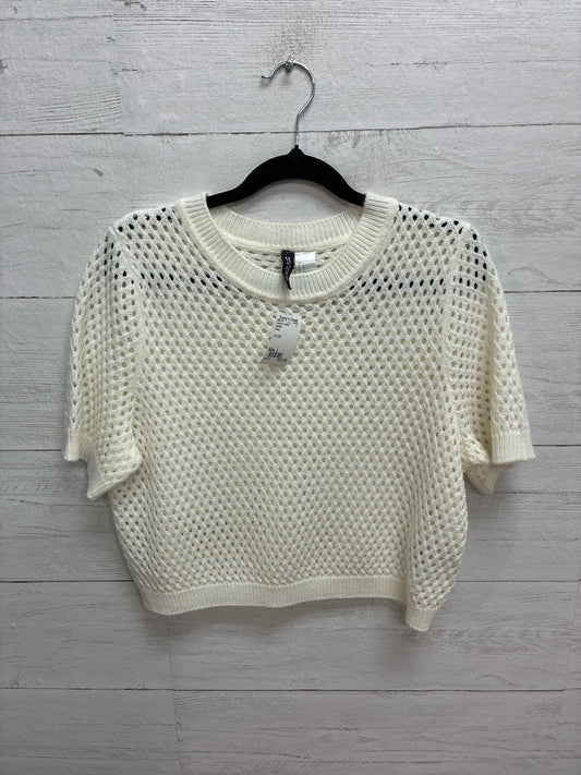 Size L Divided White Womens Sweater
