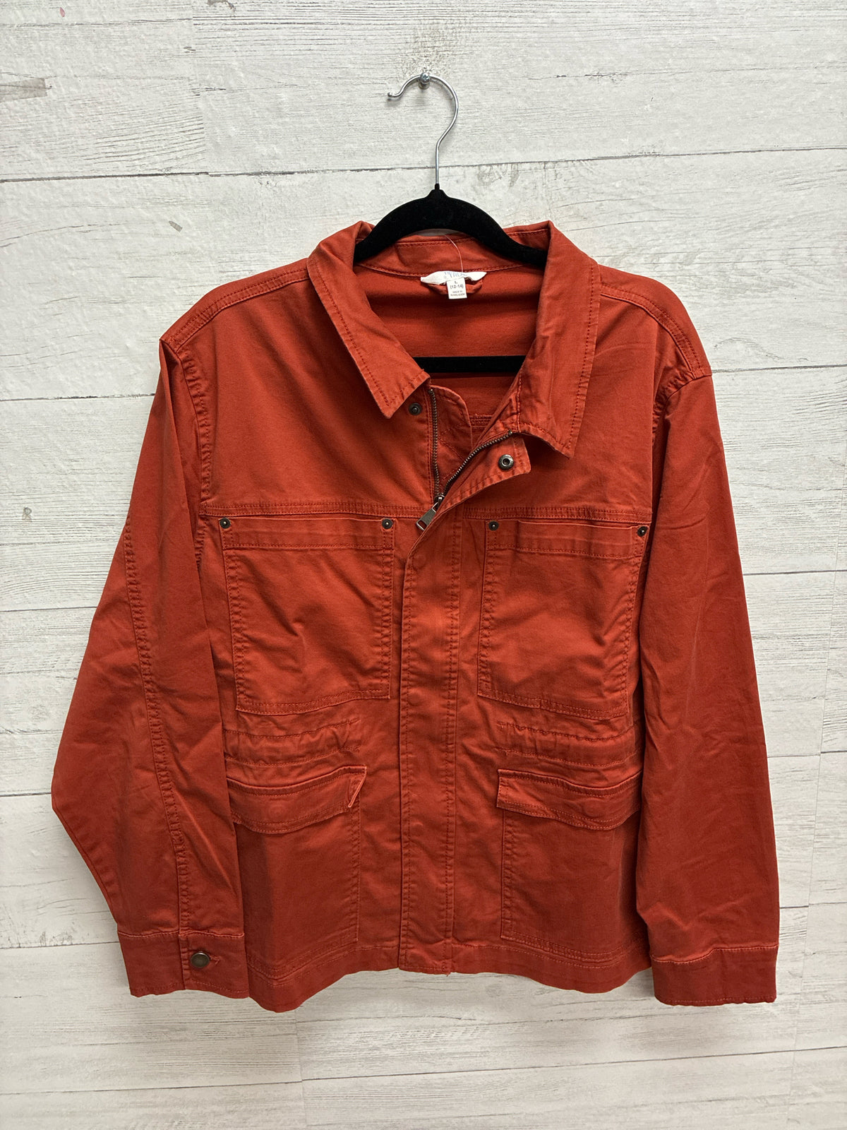 Size L Time & True Pumpkin Womens Jacket
