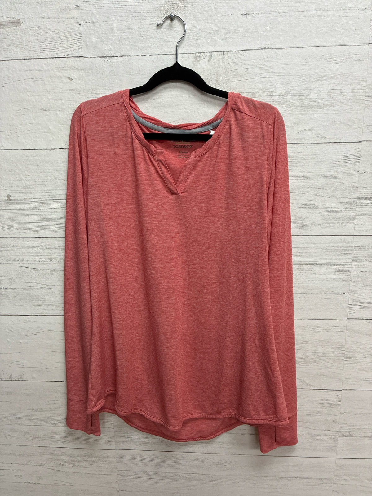 Size L Toad & Co Orange Womens Shirt