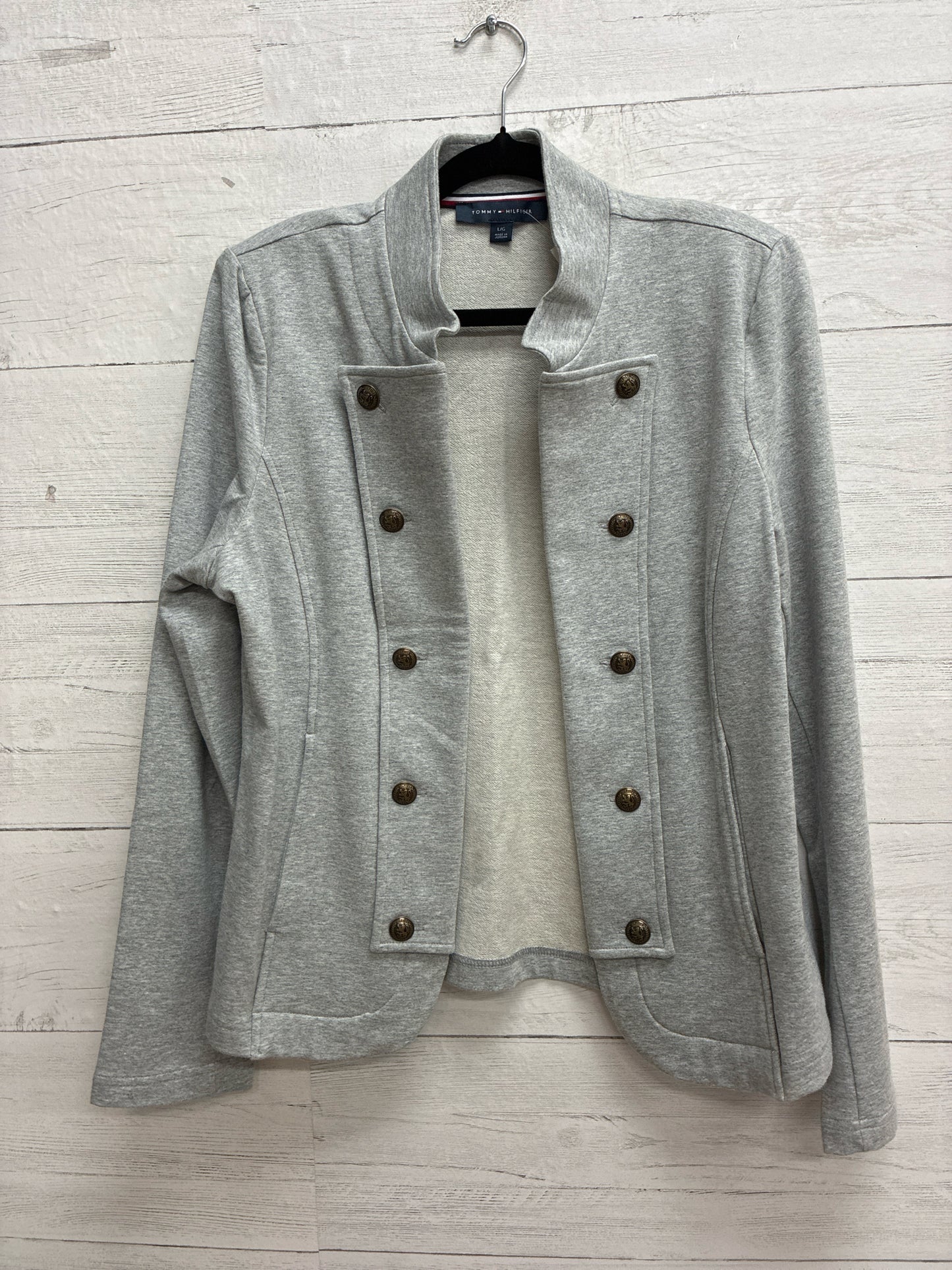 Size L Tommy Hilfiger Grey Womens Cardigan