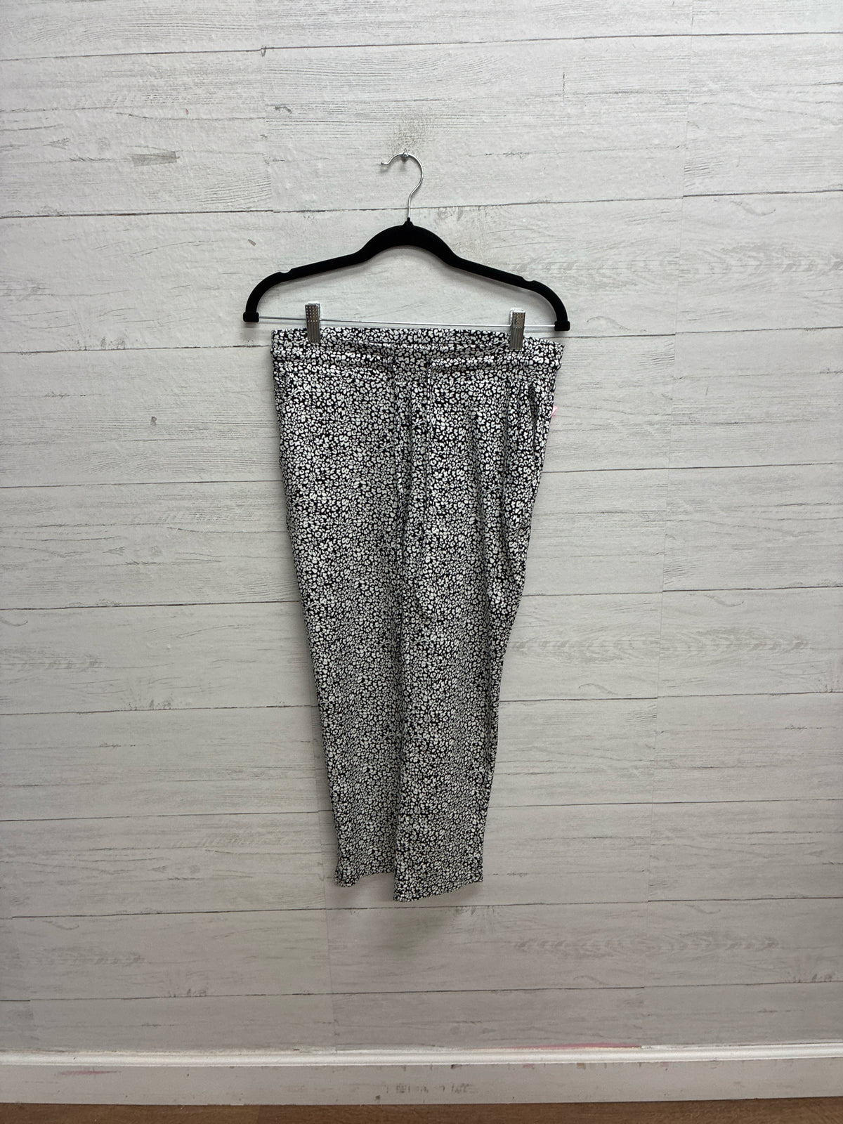 Size M JULES & LEOPOLD White/Black Womens Sweatpants
