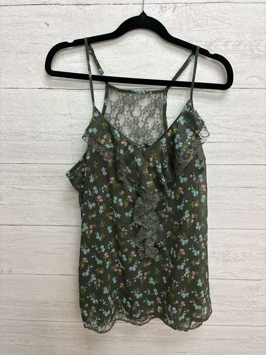Size L degrees Green Womens Tank-Top