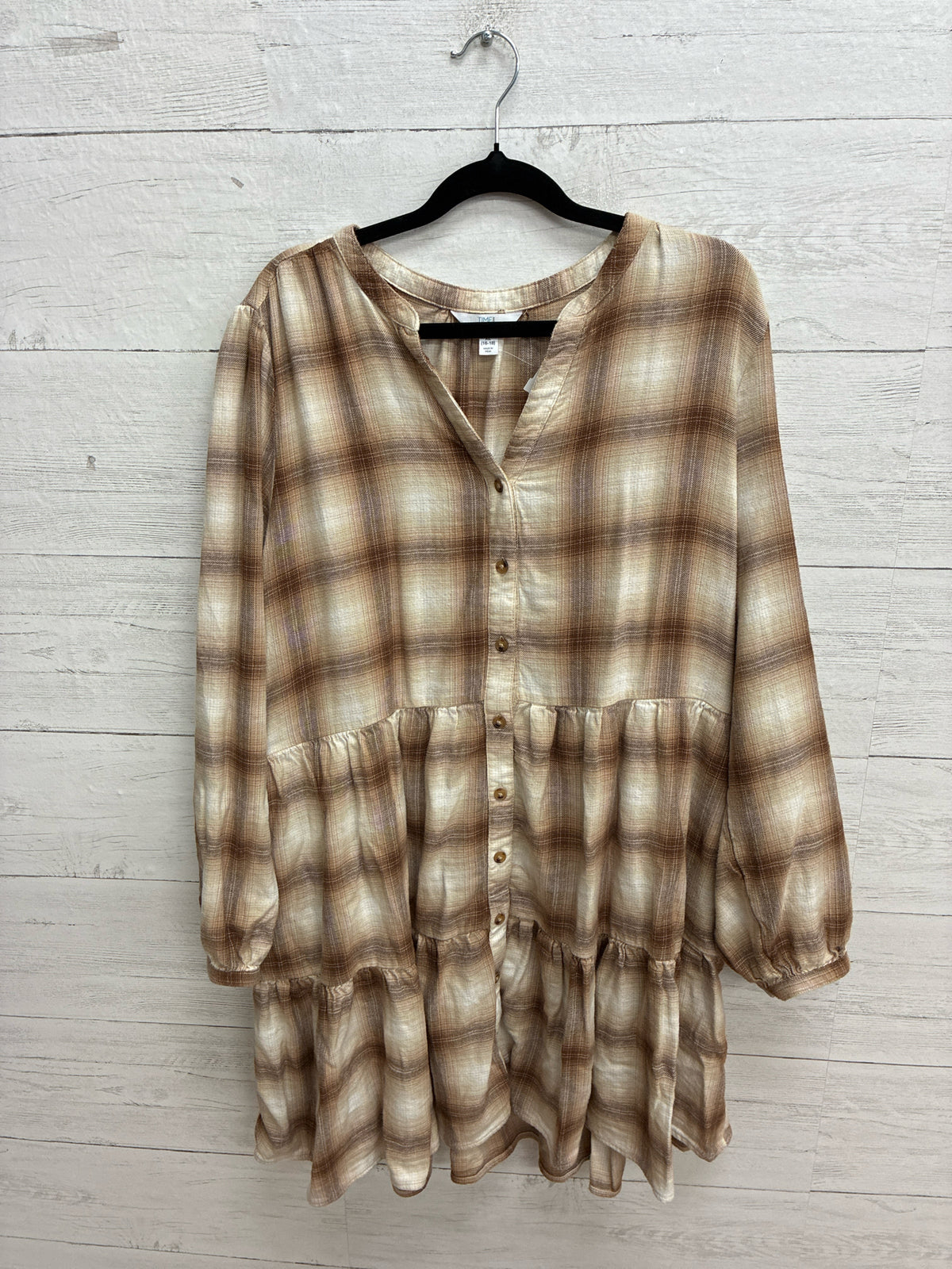Size XL Time & True Tan Dress/Evening Wear