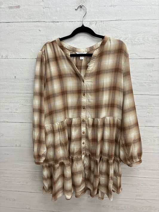 Size XL Time & True Tan Dress/Evening Wear