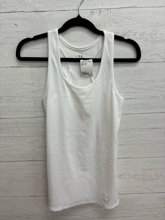 Size M UNDER ARMOR White Womens Tank-Top