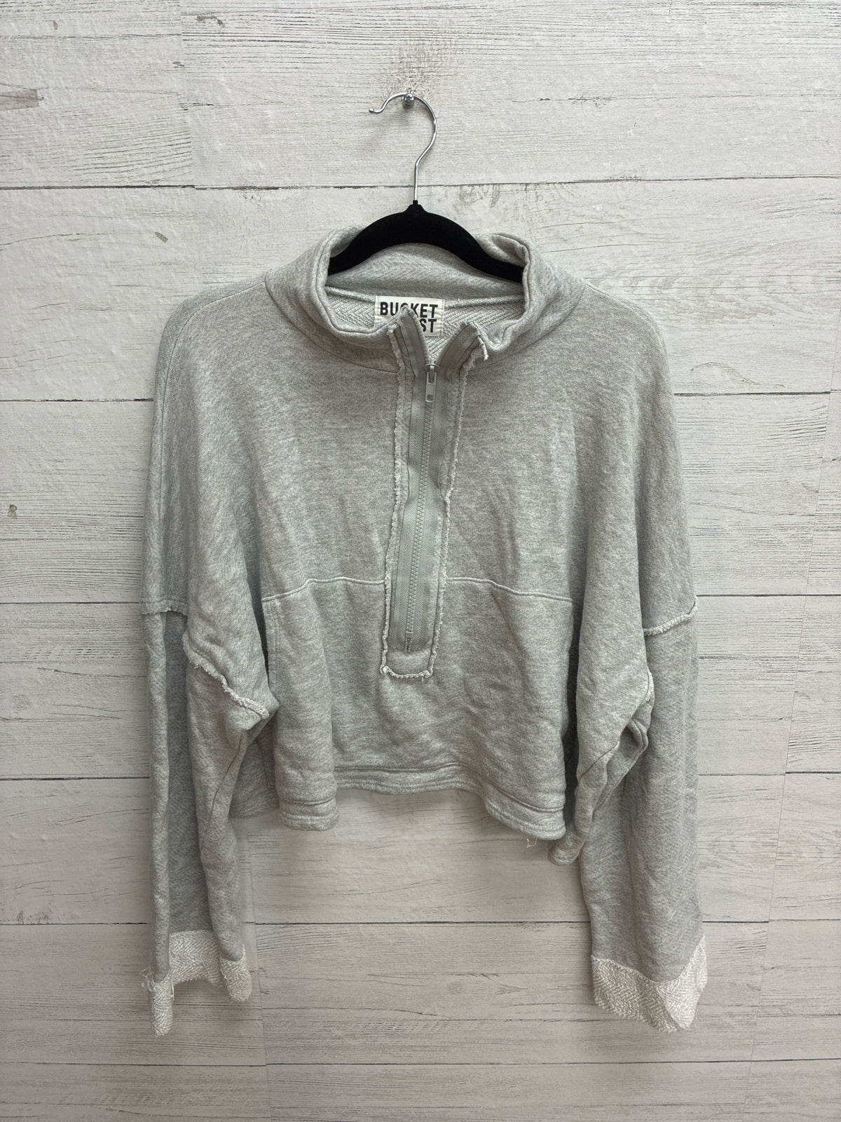 Size L Bucket List Grey Womens Sweatshirt