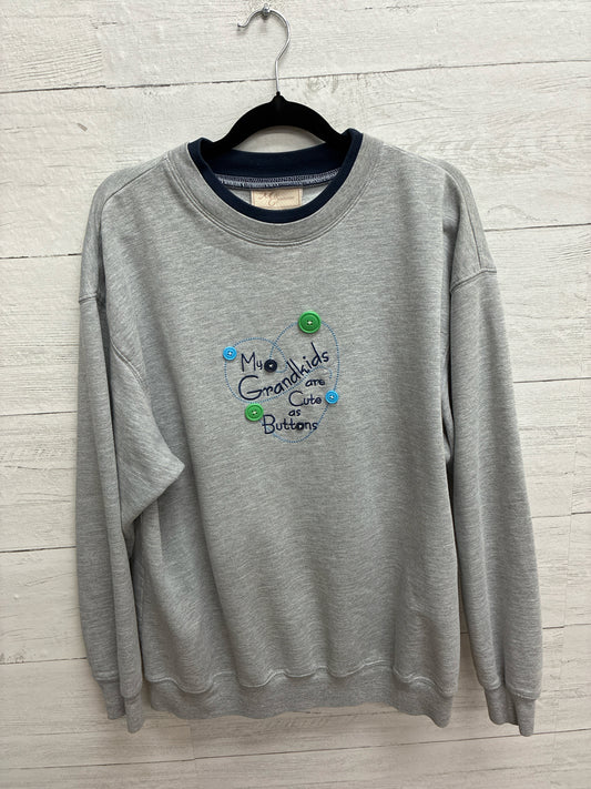 Size XL M&C SPORTWEAR Gray Womens Sweatshirt
