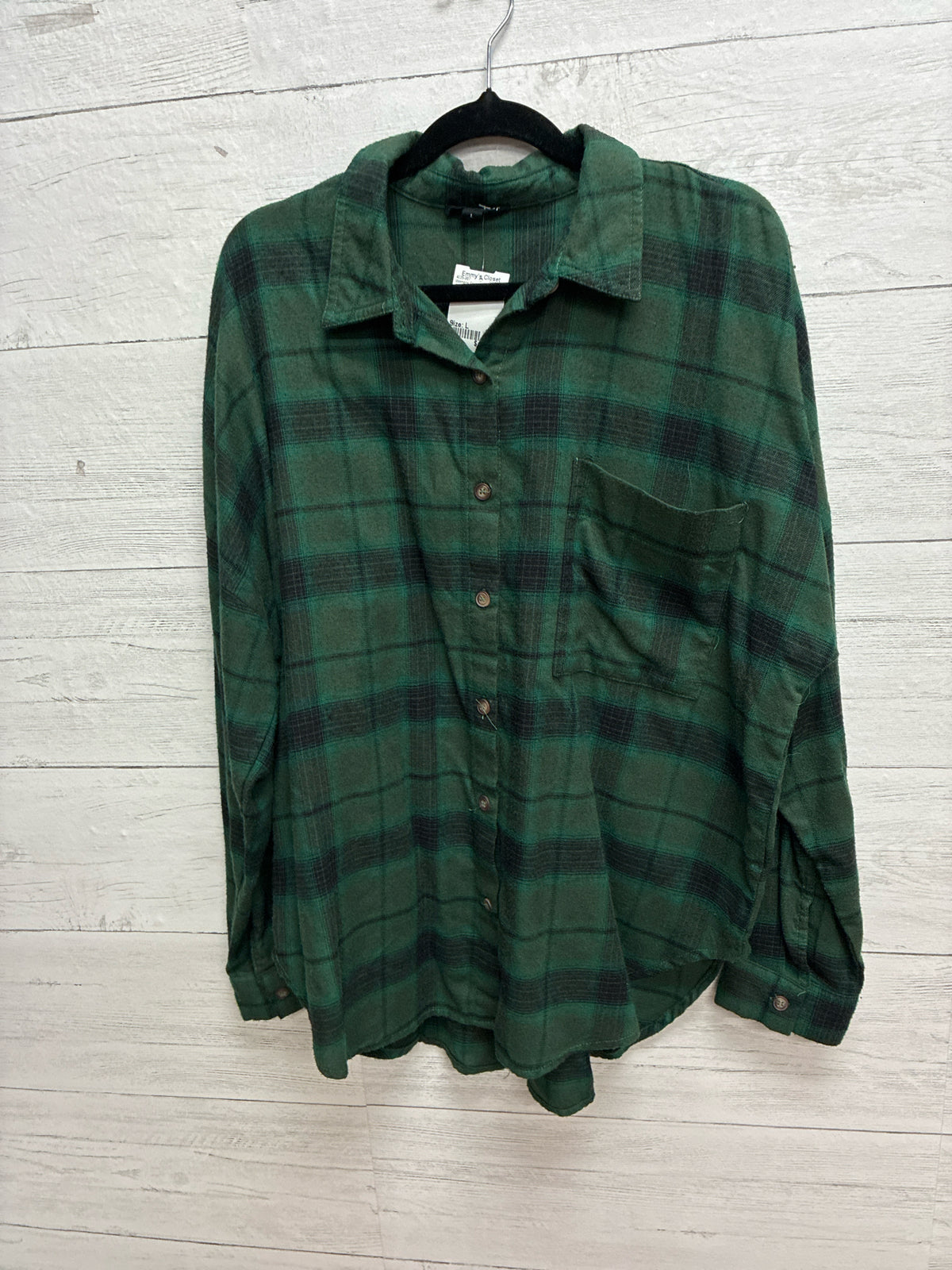 Size L Blu Pepper Green Womens Shirt