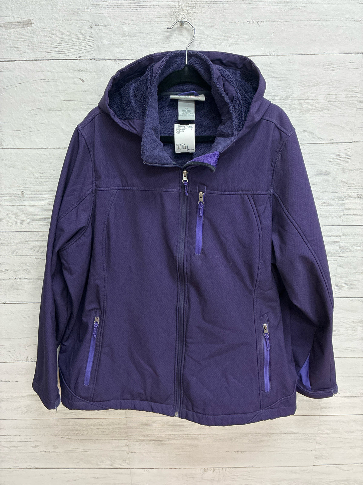Size 2X Free Country Purple Womens Jacket