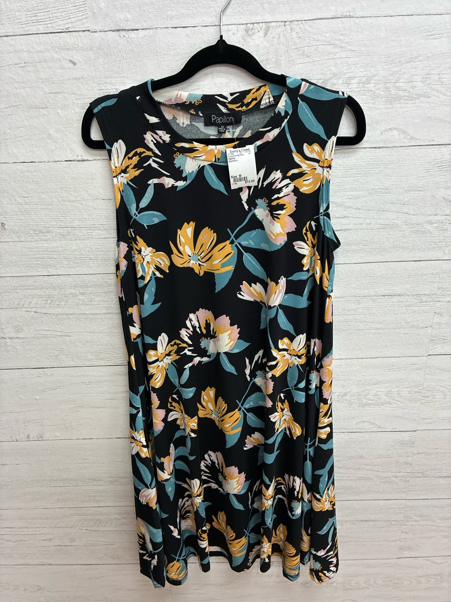 Size M Papillon Black/Blue Dress/Evening Wear