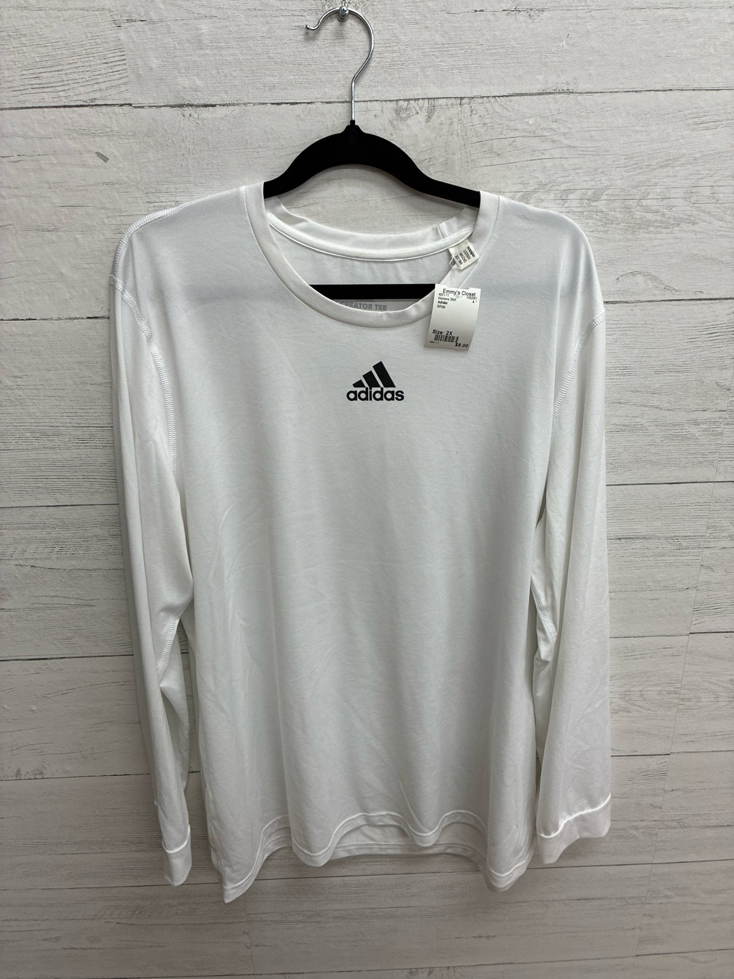 Size 2X Adidas White Womens Shirt