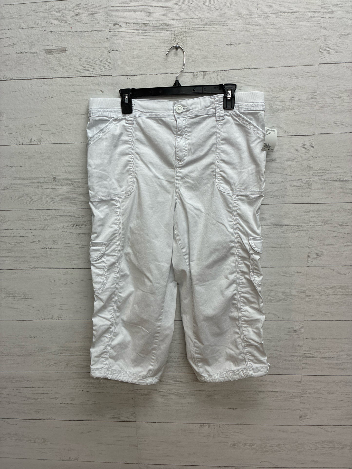 Size 16 Style  & Co White Womens Capri