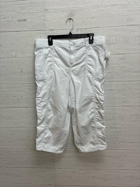 Size 16 Style  & Co White Womens Capri