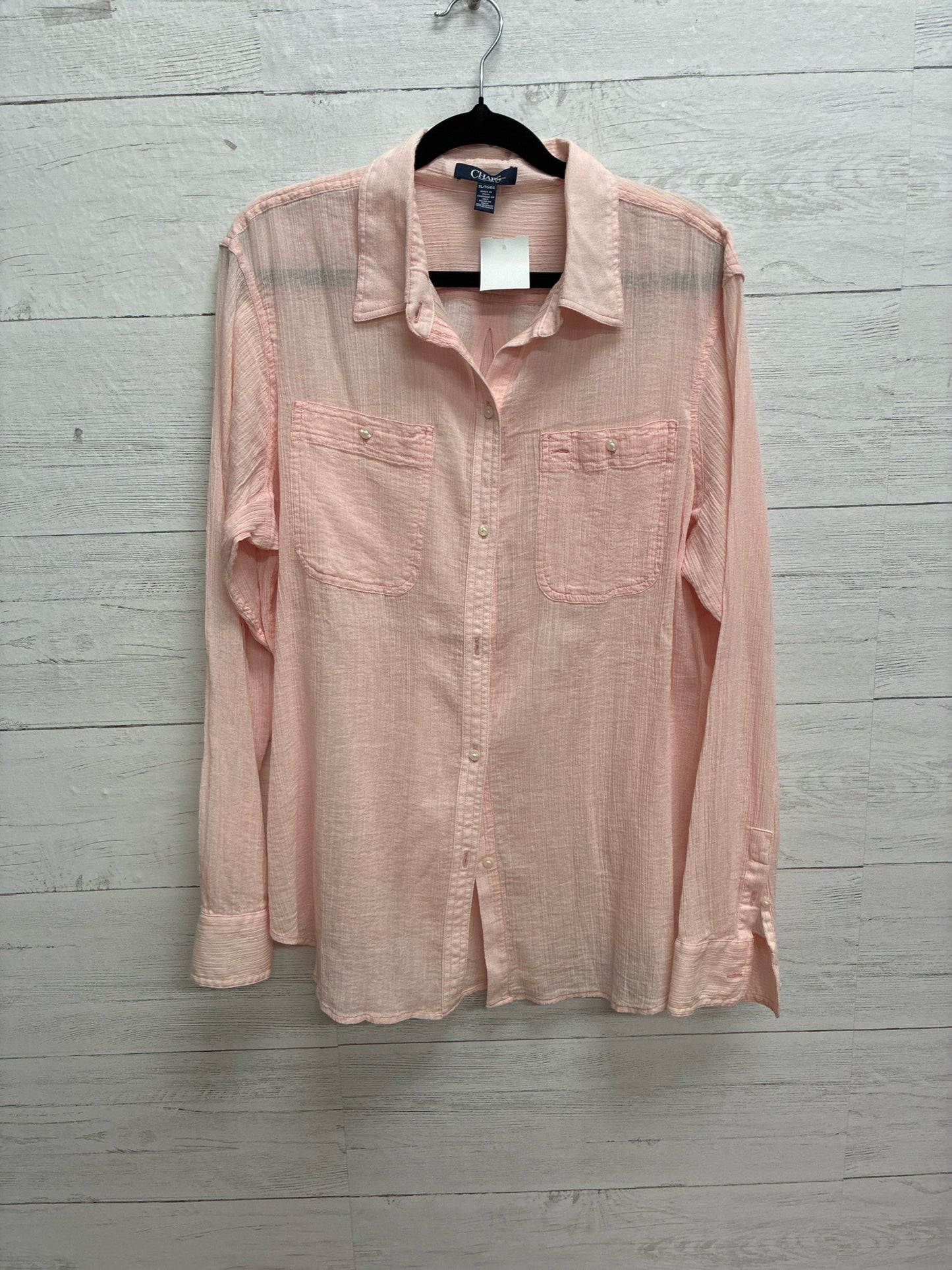 Size XL CHAPS Pink Womens Shirt