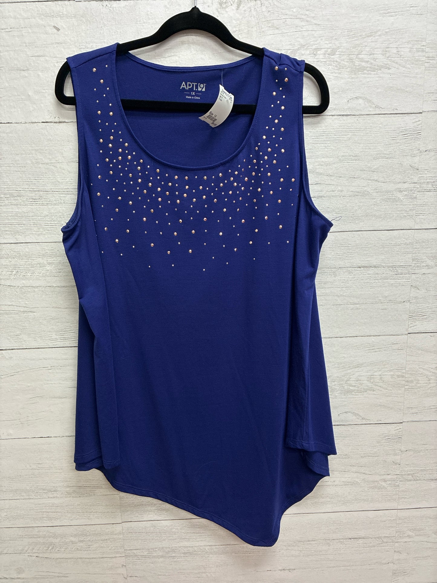 Size 1X Apt. 9 Purple Womens Tank-Top