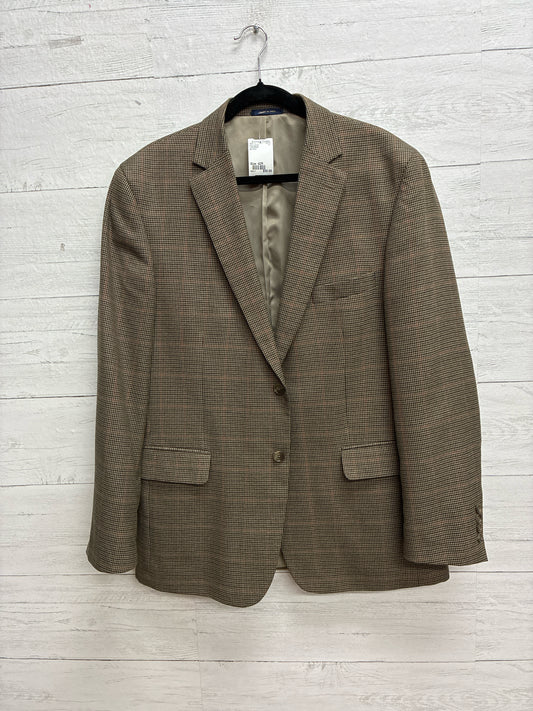Size 42R Club Room tan Print Mens Jacket