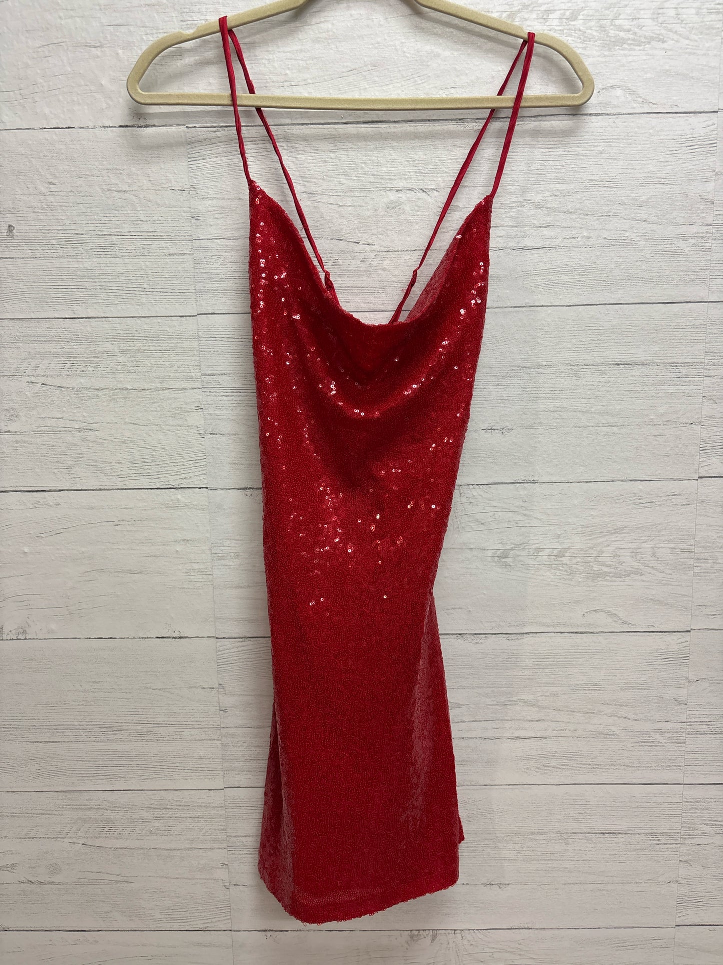 Size M Crystal Doll Red Gown