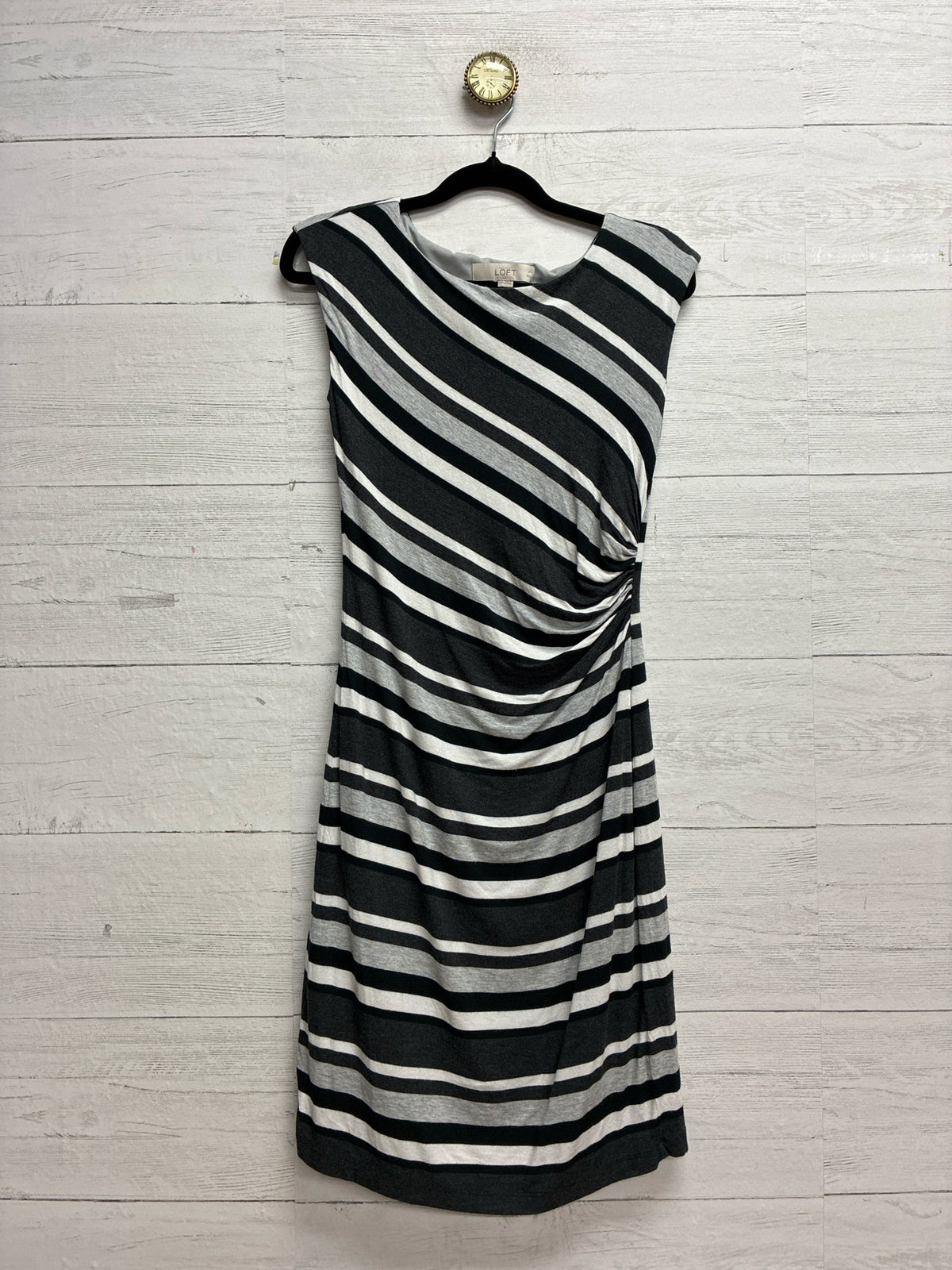 Size XS Loft Grey/black Dress/Evening Wear