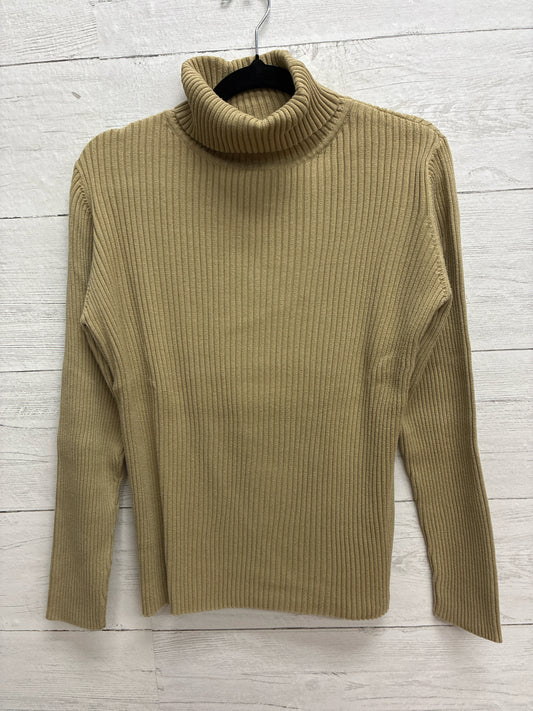 Size M JJill Khaki Womens Turtleneck